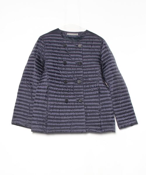 美品theory luxe ダウンジャケット　サイズ38 theory luxe（セオリーリュクス） ダウンジャケット 38 ネイビー