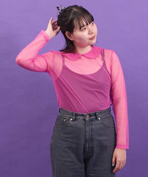 I am I in fact（アイアムアイインファクト） tシャツ _Tulle inner