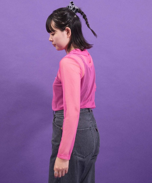 I am I in fact（アイアムアイインファクト） tシャツ _Tulle inner