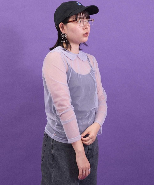mei様【immatereal】イマテリアルcrew neck カットソー2枚 I am I in fact（アイアムアイインファクト） tシャツ _Tulle inner