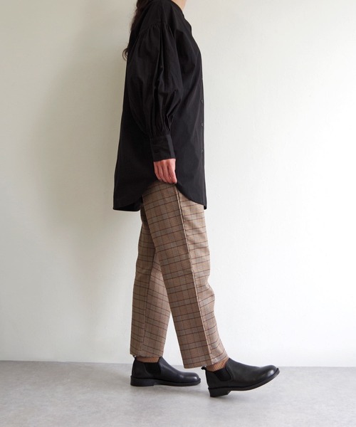 BUENO（ブエノ） ブーツ 本革 オブリークトゥ サイドゴアショート