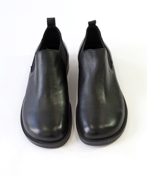 BUENO（ブエノ） ブーツ 本革 オブリークトゥ サイドゴアショート