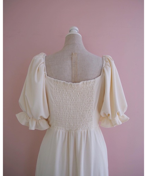 「muguet」 半袖ワンピース FREE ピンクベージュ レディース_画像3