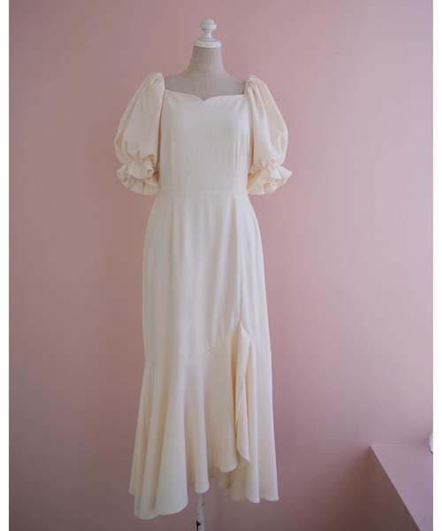 「muguet」 半袖ワンピース FREE ピンクベージュ レディース_画像5