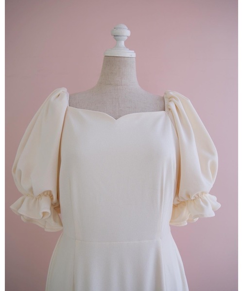 「muguet」 半袖ワンピース FREE ピンクベージュ レディース_画像6