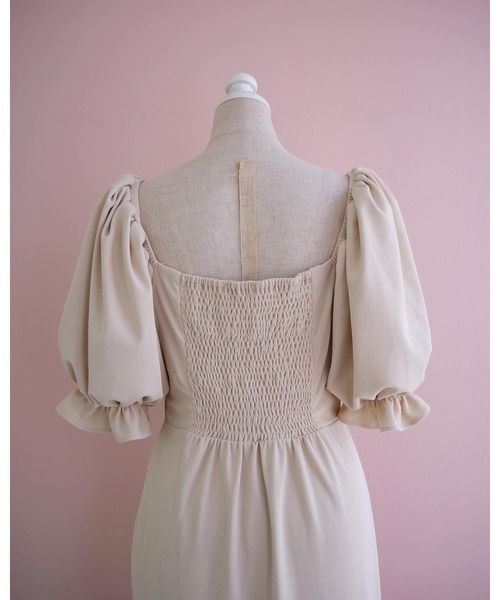 「muguet」 半袖ワンピース FREE ピンクベージュ レディース_画像9