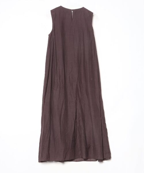 「INDIVI」 ノースリーブワンピース 36 ブラウン レディース_画像2