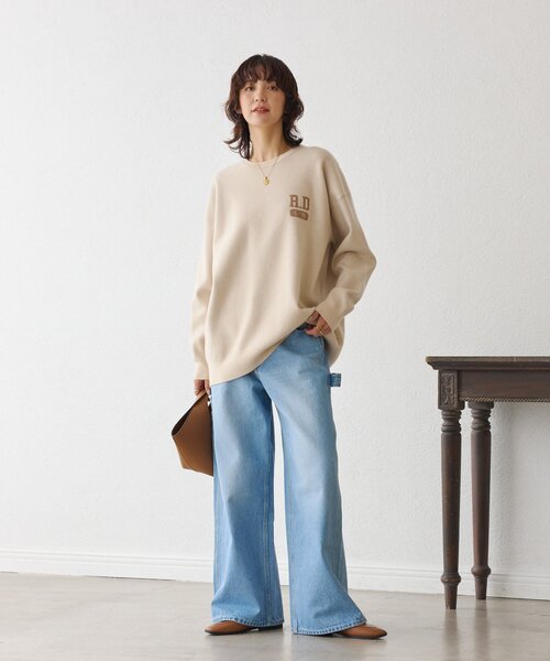 RIVE DROITE（リヴドロワ） ニット セーター 「バックロゴが目を惹く