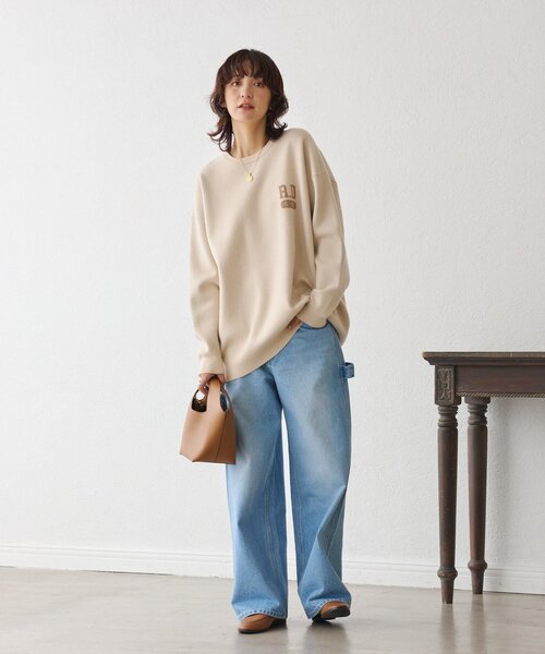 RIVE DROITE（リヴドロワ） ニット セーター 「バックロゴが目を惹く