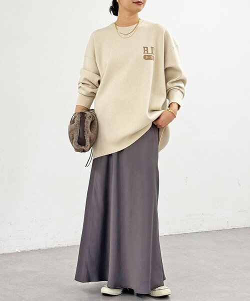 RIVE DROITE（リヴドロワ） ニット セーター 「バックロゴが目を惹く