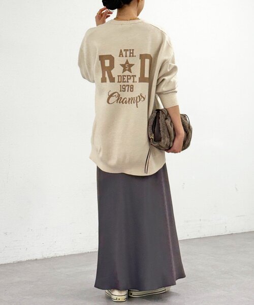 RIVE DROITE（リヴドロワ） ニット セーター 「バックロゴが目を惹く