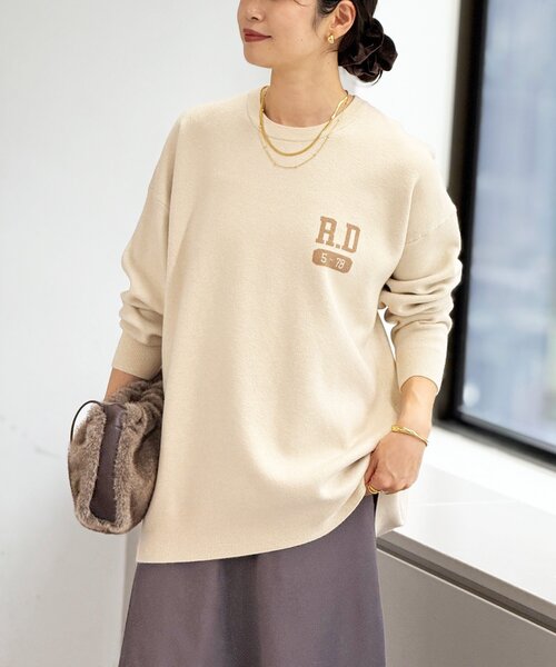 RIVE DROITE（リヴドロワ） ニット セーター 「バックロゴが目を惹く