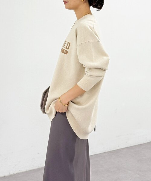 RIVE DROITE（リヴドロワ） ニット セーター 「バックロゴが目を惹く