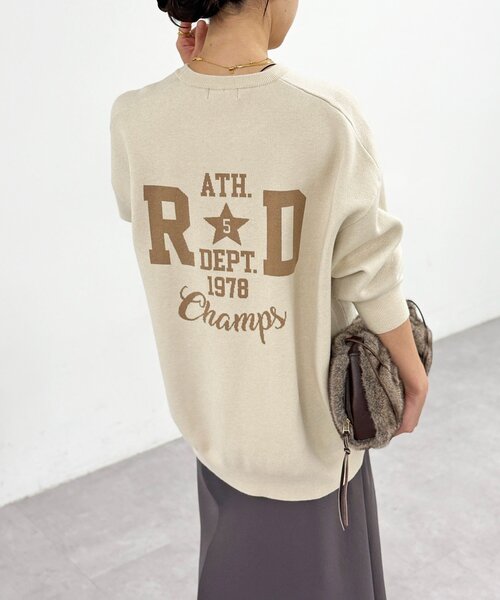 RIVE DROITE（リヴドロワ） ニット セーター 「バックロゴが目を惹く