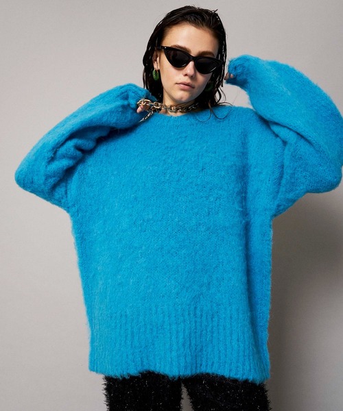MAISON SPECIAL（メゾンスペシャル） 長袖ニット FREE ブルー