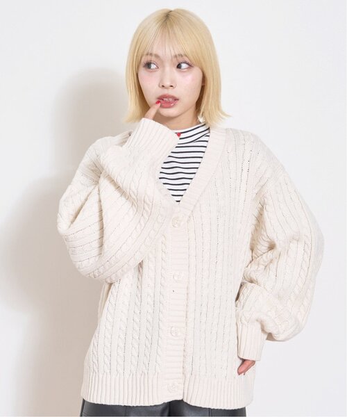 カーディガン  「GOODPRICE」ケーブルニットカーディガン キッズ 子供服 女の子 | LOVETOXIC | 01