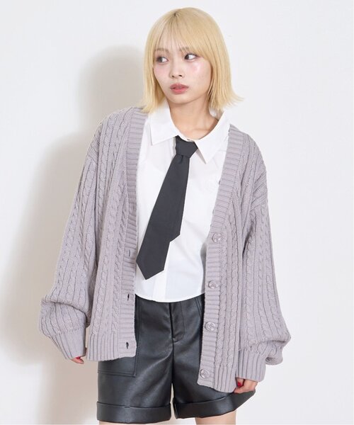 カーディガン  「GOODPRICE」ケーブルニットカーディガン キッズ 子供服 女の子 | LOVETOXIC | 05