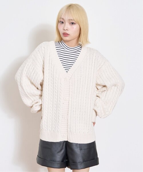 カーディガン  「GOODPRICE」ケーブルニットカーディガン キッズ 子供服 女の子 | LOVETOXIC | 06