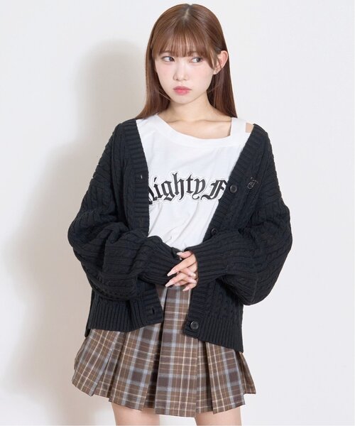 カーディガン  「GOODPRICE」ケーブルニットカーディガン キッズ 子供服 女の子 | LOVETOXIC | 08