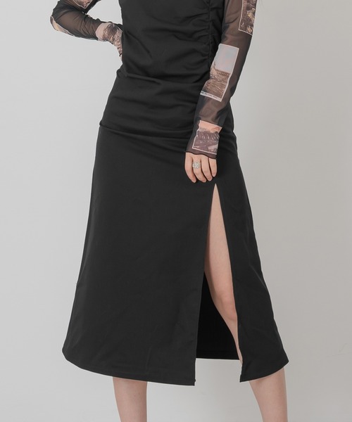 「FOLLOWIN」 キャミソールワンピース FREE カーキ レディース_画像4