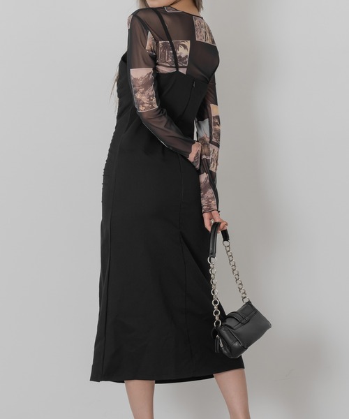 「FOLLOWIN」 キャミソールワンピース FREE カーキ レディース_画像6