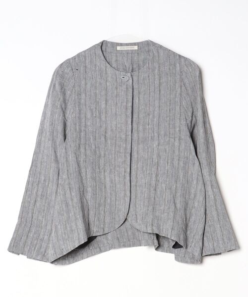 ADIEU TRISTESSE」 ノーカラージャケット 38 グレー系その他