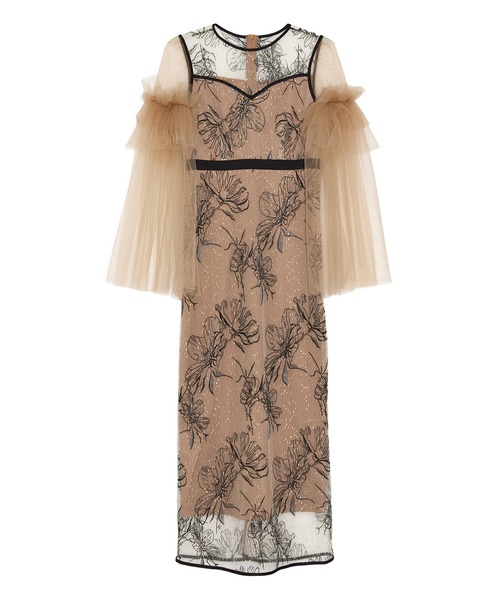 Leja（レジャ） ドレス 「LEJA」フラワーチュールフリルスリーブI