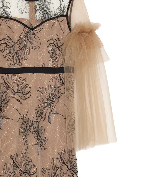 Leja（レジャ） ドレス 「LEJA」フラワーチュールフリルスリーブI