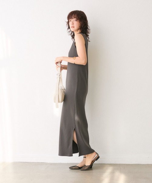 「RIVE DROITE」 ノースリーブワンピース 36 ブラック レディース_画像7