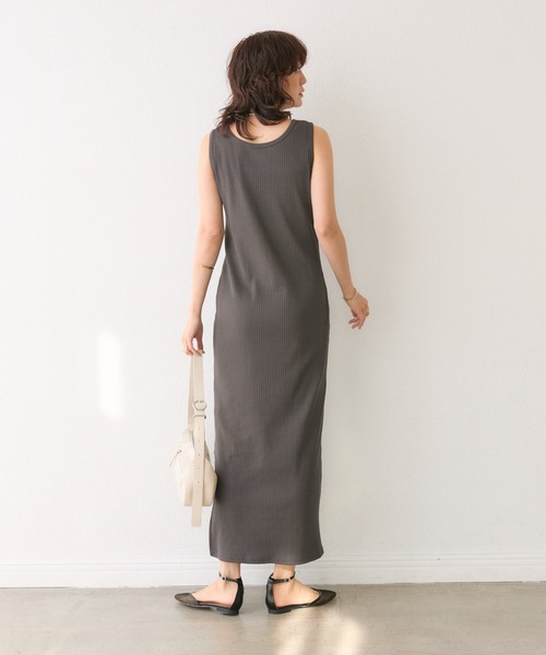 「RIVE DROITE」 ノースリーブワンピース 36 ブラック レディース_画像8