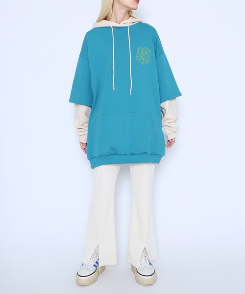 「PUNYUS」 ブーツカットパンツ 3 ブルー レディース_画像2