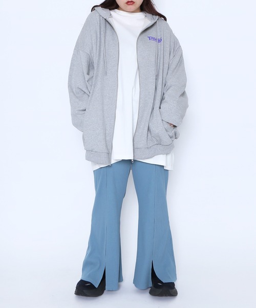 「PUNYUS」 ブーツカットパンツ 3 ブルー レディース_画像5