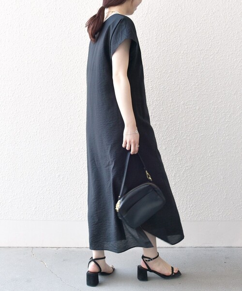 「SHIPS any」 ノースリーブワンピース ONE SIZE ブラウン レディース_画像6