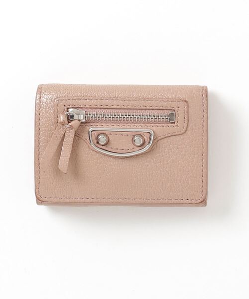 【美品】BALENCIAGA(バレンシアガ) 二つ折り財布 ベージュ ロゴ バレンシアガ BALENCIAGA BALENCIAGA バレンシアガ 2つ折り財布 650871