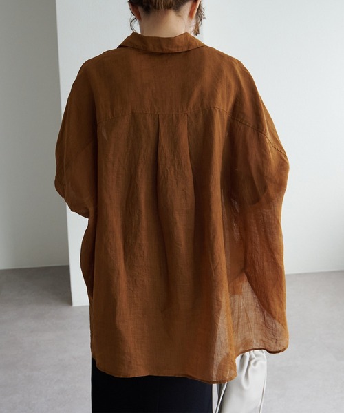 「PUAL CE CIN」 長袖シャツ FREE ライトグレー レディース_画像4