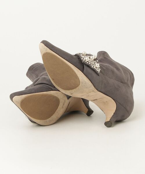 「Au BANNISTER」 ショートブーツ 37 グレー レディース_画像3