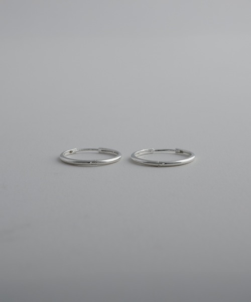 whoseA（フーシー） ピアス 「silver925」Neat Hoop Pierce 20mm