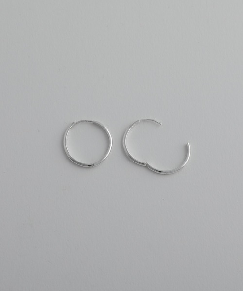 whoseA（フーシー） ピアス 「silver925」Neat Hoop Pierce 20mm