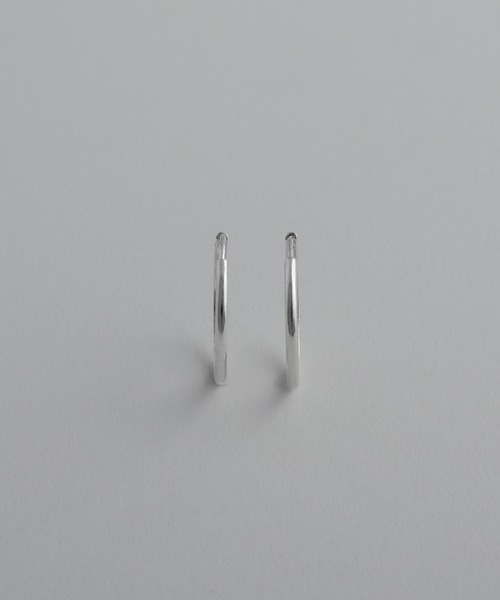 whoseA（フーシー） ピアス 「silver925」Neat Hoop Pierce 20mm