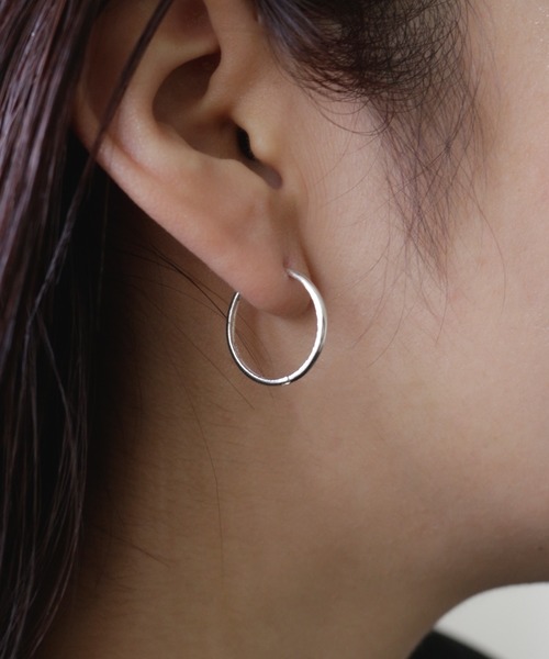 whoseA（フーシー） ピアス 「silver925」Neat Hoop Pierce 20mm