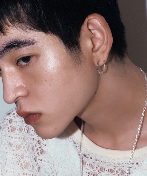 whoseA（フーシー） ピアス 「silver925」Neat Hoop Pierce 20mm