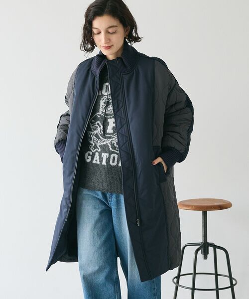 「CRAFT STANDARD BOUTIQUE」 「furry」ミリタリーコート FREE ライトベージュ レディース_画像3