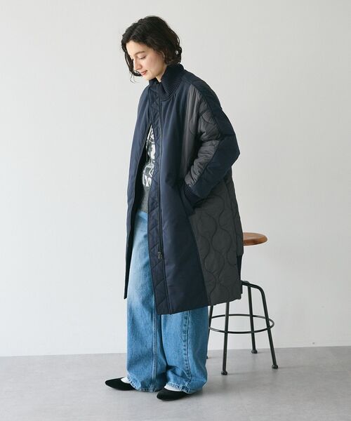 「CRAFT STANDARD BOUTIQUE」 「furry」ミリタリーコート FREE ライトベージュ レディース_画像4