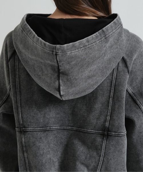 AVIREX（アヴィレックス） パーカー WASHED OUT HOODIE レディース