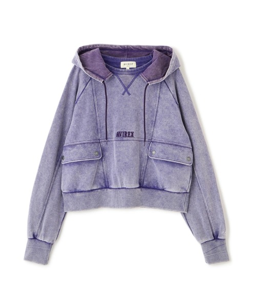 AVIREX（アヴィレックス） パーカー WASHED OUT HOODIE レディース 