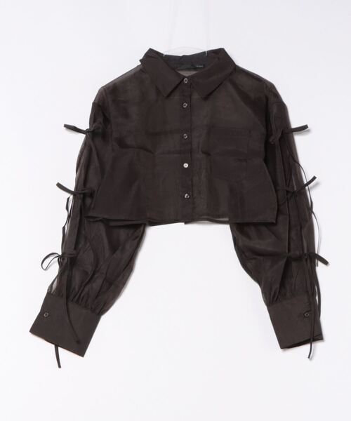 「Heather」 長袖シャツ FREE ブラウン レディース_画像2