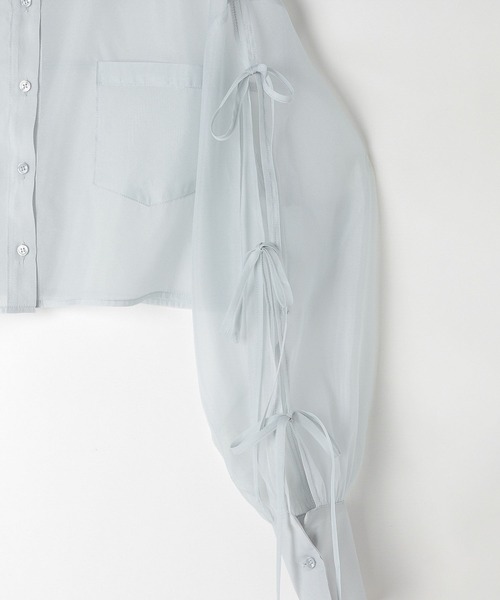 「Heather」 長袖シャツ FREE ブラウン レディース_画像6