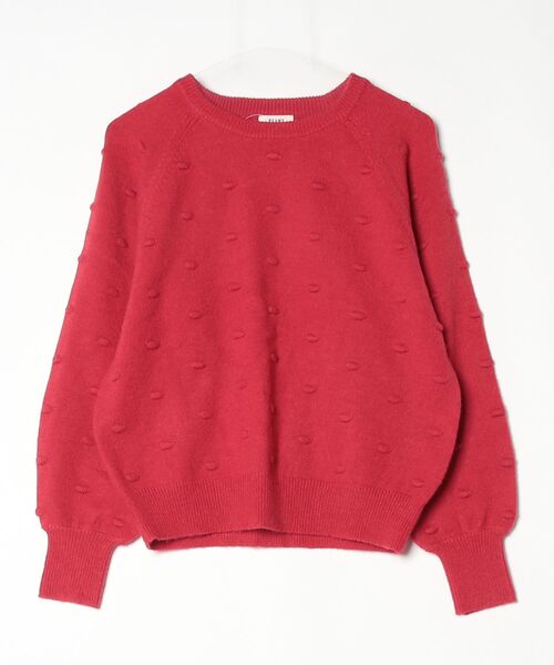 BEAMS HEART（ビームス ハート） 長袖ニット - レッド レディース  