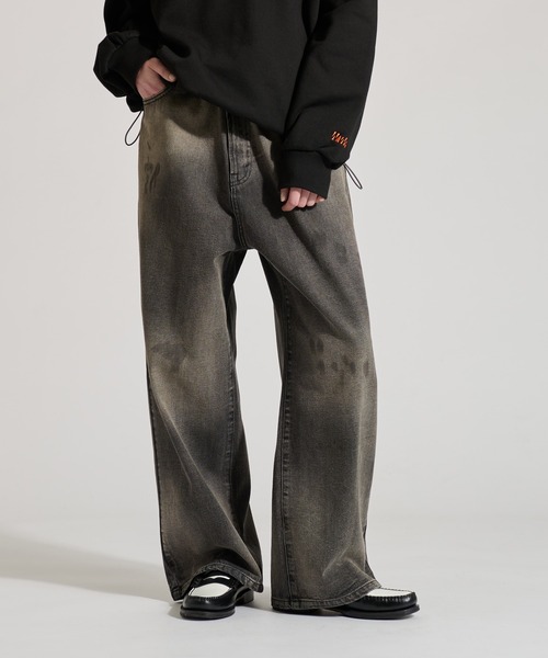 「WETTEMPT」 デニムパンツ LARGE ブルー メンズ_画像2