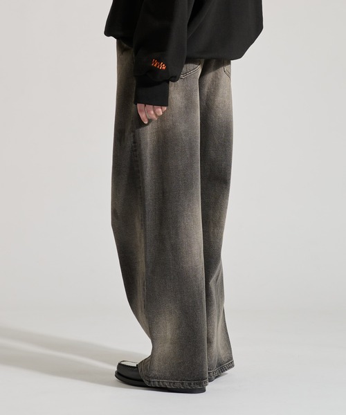 「WETTEMPT」 デニムパンツ LARGE ブルー メンズ_画像3